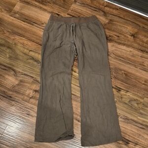 💙Casual Drawstring Linen-Blend Pants - Brown